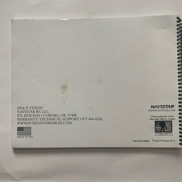 R-Vision 2014 Silver Creek Trail-Lite Camper Owners Manual - Picture 3 of 3